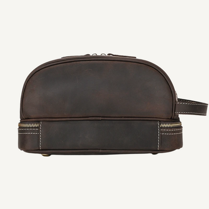 Dark Brown Luxe Toiletry Bag