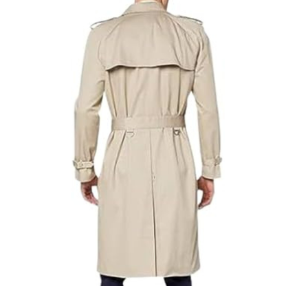 Double Breasted Cotton Trench Coat