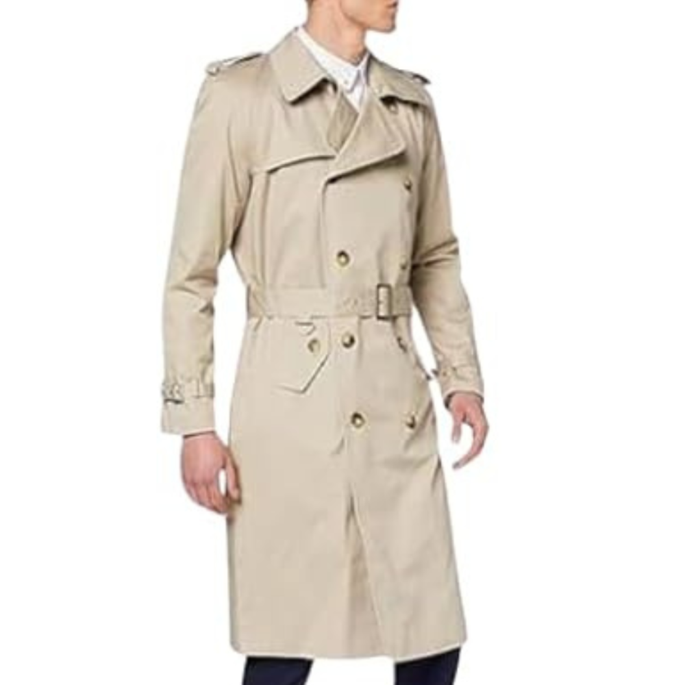 Double Breasted Cotton Trench Coat