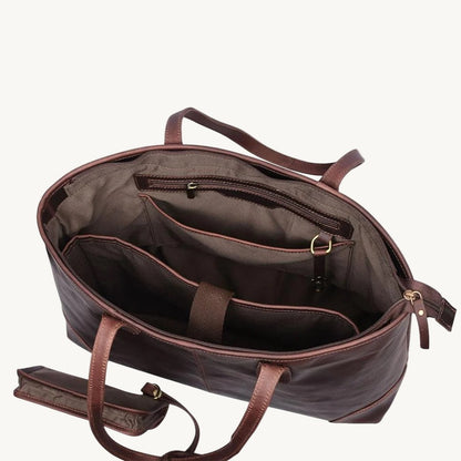 Duchess Brown Leather Tote