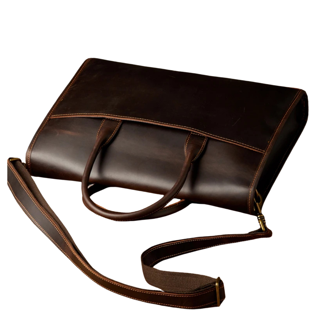 Genuine Leather Briefcase & Messenger Bag