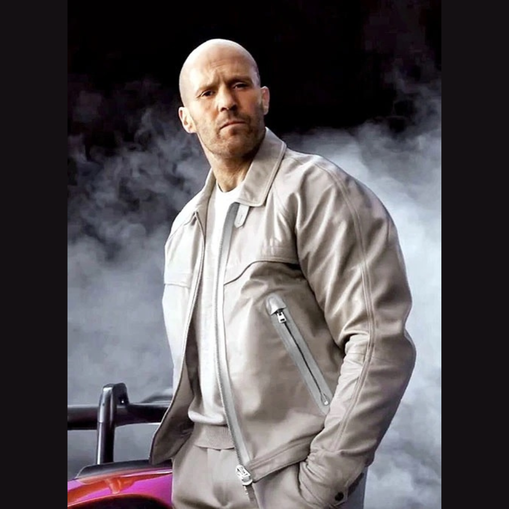 Jason-Statham-Fast-X-Deckard-Shaw-Beige-Leather-Jacket