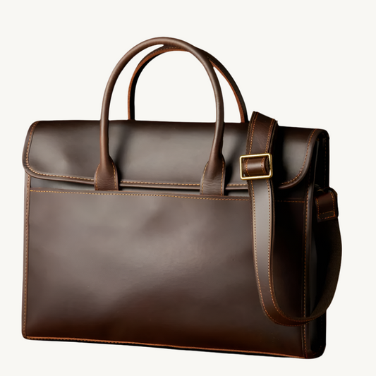 Genuine-Leather-Briefcase-&-Messenger-Bag