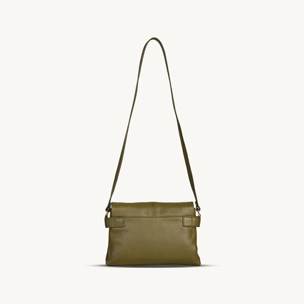 Olive Green Allure Flap Crossbody