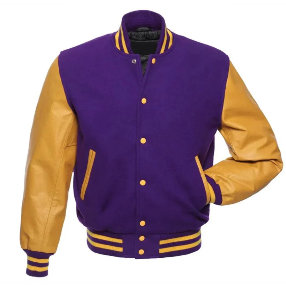 Purple Gold Royalty Varsity Jacket