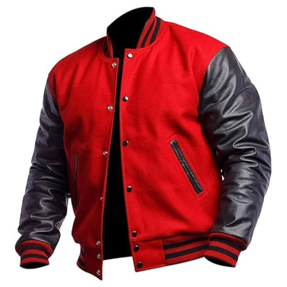 Red & Black Scholar Varsity Jacket