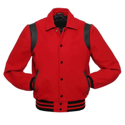 Red & Black Varsity Jacket