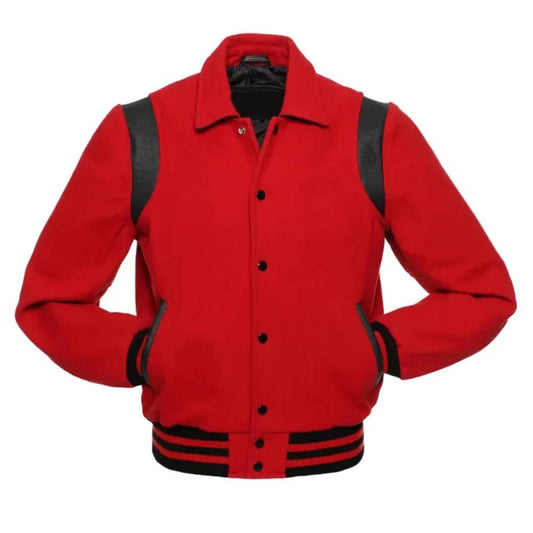 Red & Black Varsity Jacket