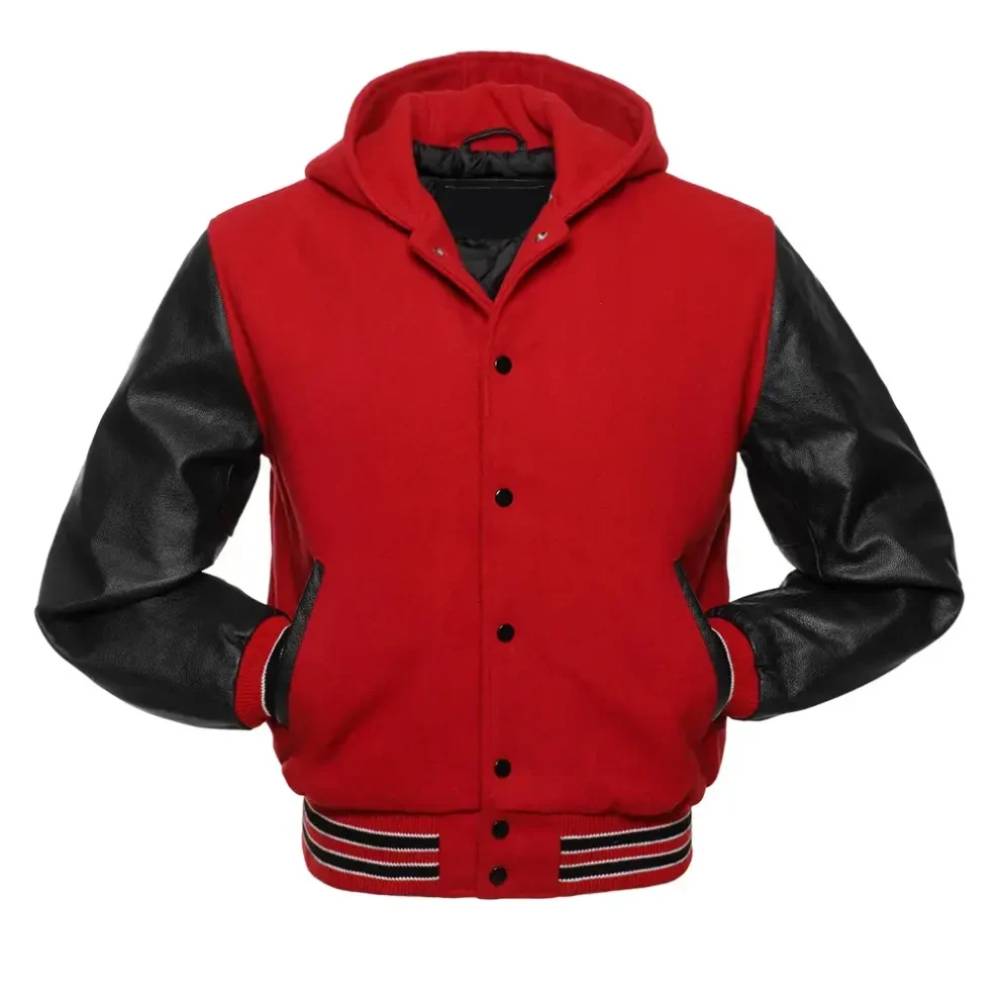 Red Inferno Varsity Jacket