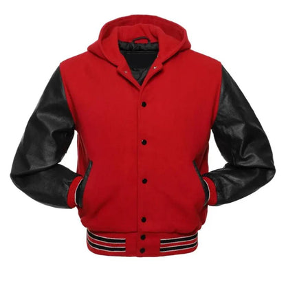 Red Inferno Varsity Jacket
