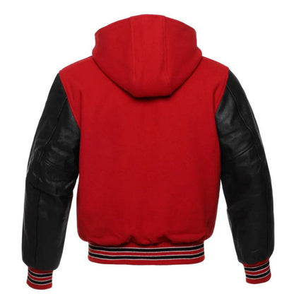Red Inferno Varsity Jacket