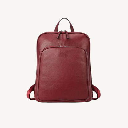Red-Lush-Leather-Backpack
