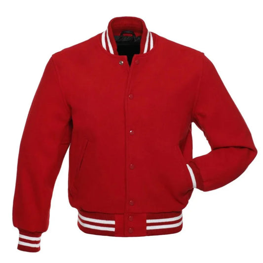 Red Valor Varsity Jacket