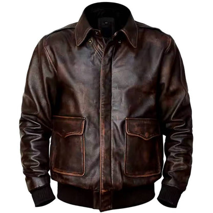 Retro Brown A-2 Aviator Jacket