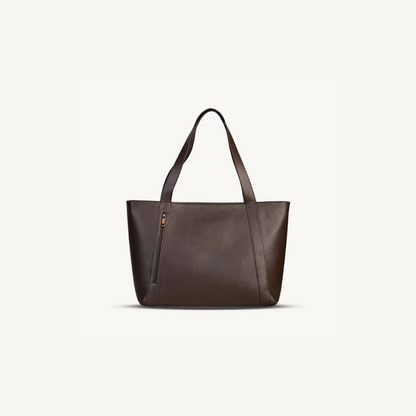Rich Brown Everyday Leather Tote Bag