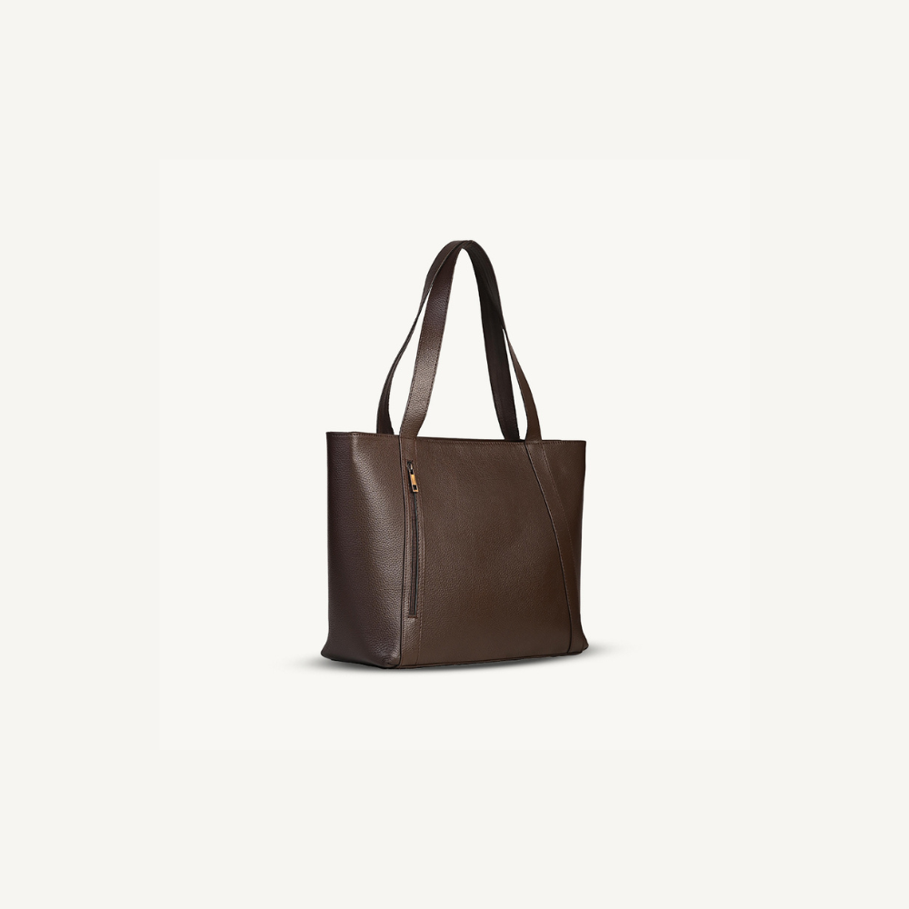Rich Brown Everyday Leather Tote Bag