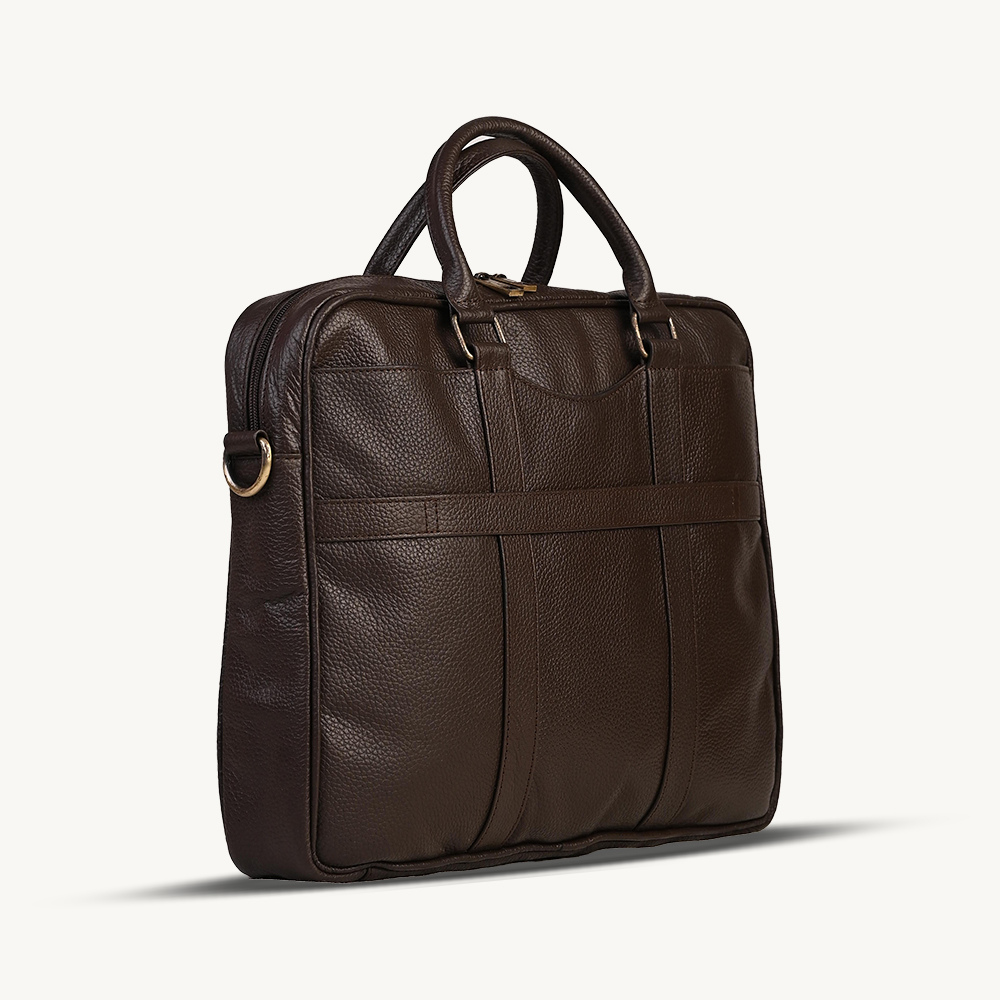 Rich Brown Executive Leather Briefcase