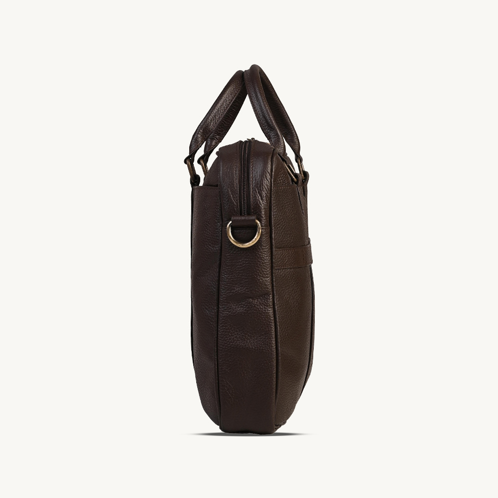 Rich Brown Executive Leather Briefcase