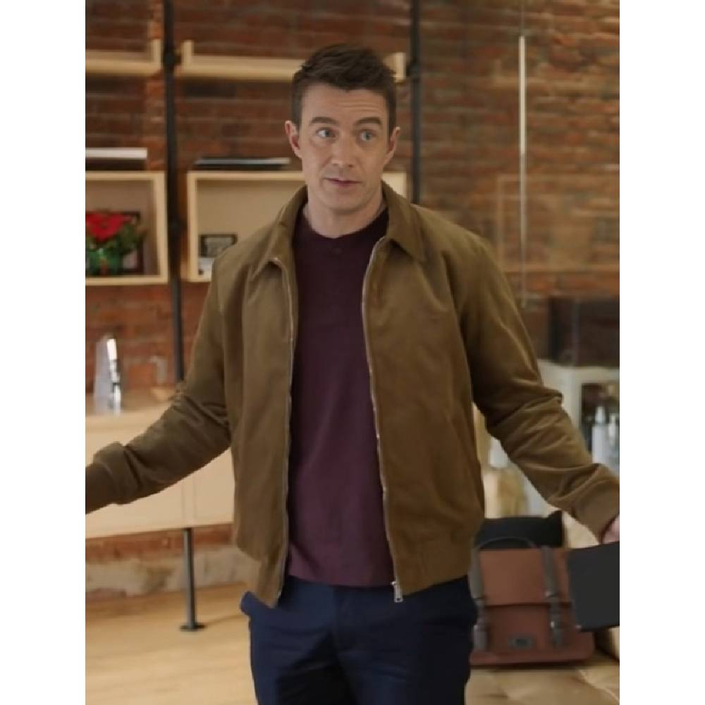 Robert-Buckley-Twas-The-Date-Before-Christmas-2024-Brown-Jacket