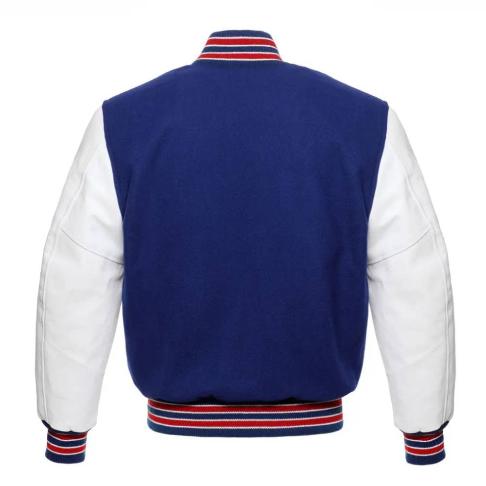 Royal Blue & White Scholar Varsity Jacket