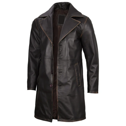 Rub Off Brown Roadster Trench Coat