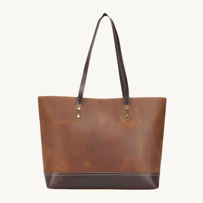 Saddle-Brown-Vintage-Tote-Bag