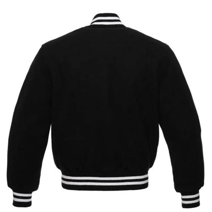 Stealth Black Varsity Jacket