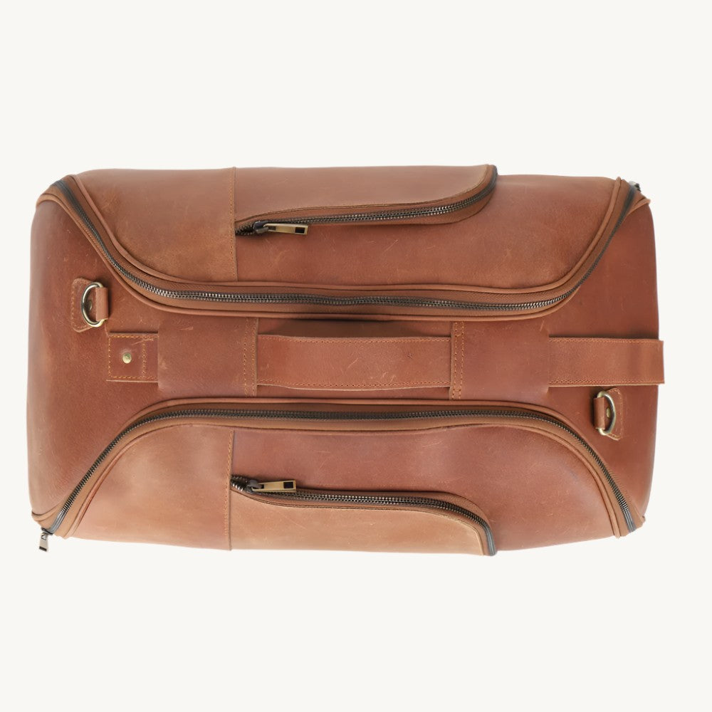 Tan Adventure Leather Duffle