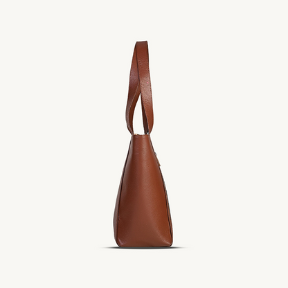 Tan Everyday Leather Tote Bag