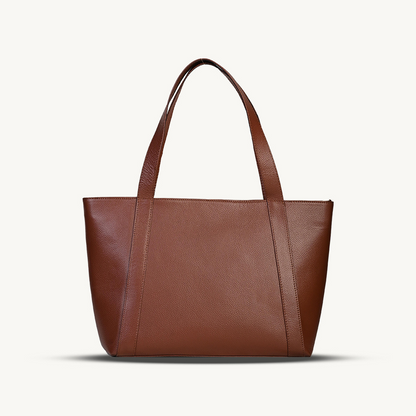 Tan Everyday Leather Tote Bag