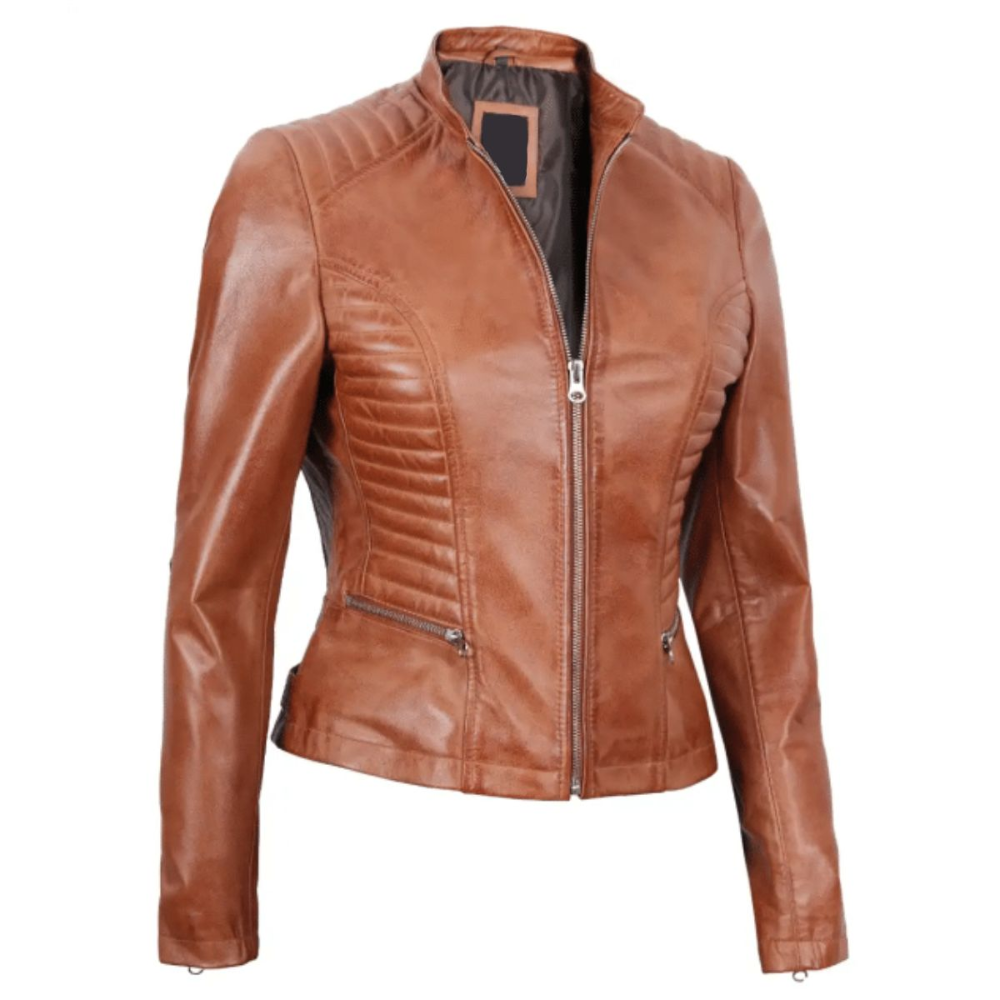 Tan Fury Racer Jacket