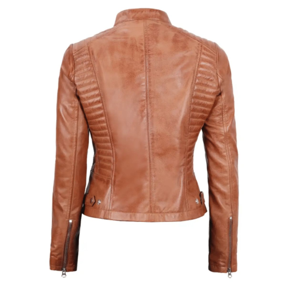 Tan Fury Racer Jacket