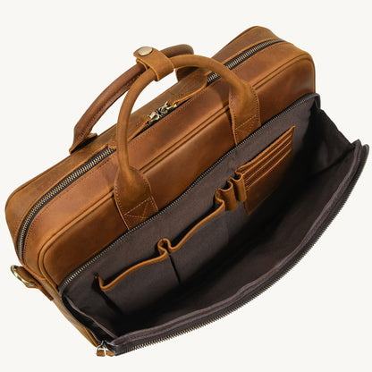 Tan Heirloom Case Leather Briefcase