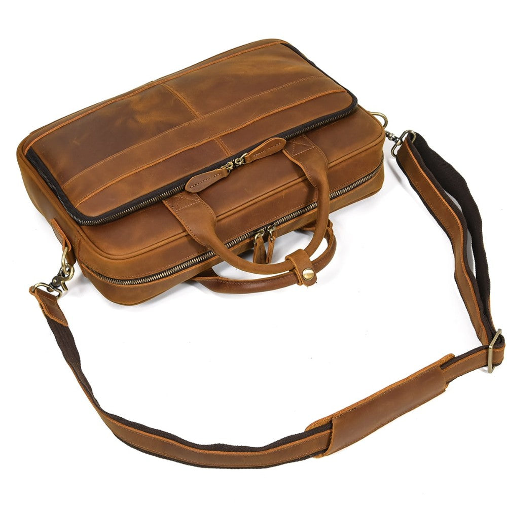 Tan Heirloom Case Leather Briefcase