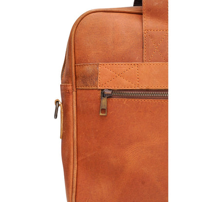 Tan Leather Executive Briefcase