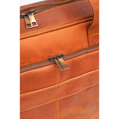 Tan Leather Executive Briefcase