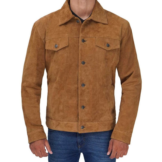 Tan Trooper Suede Jacket