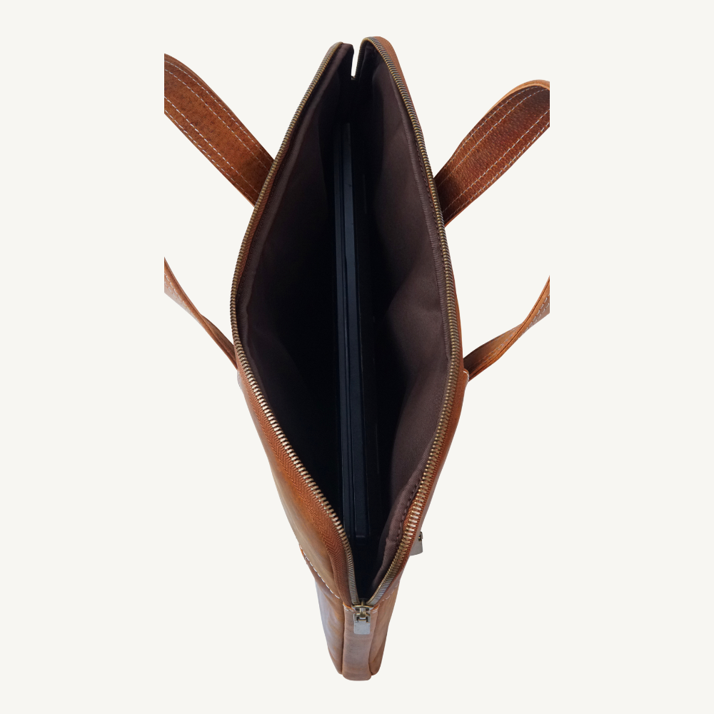 The Distressed Tan Heritage Laptop Sleeve