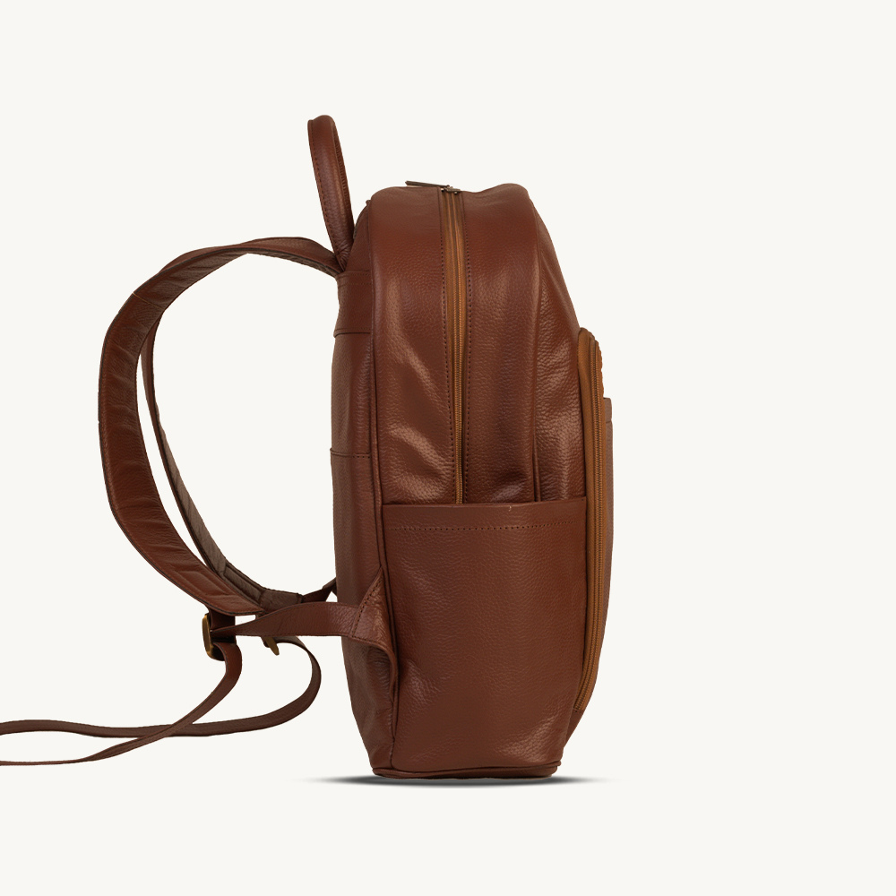 The Tan Urban Leather Backpack