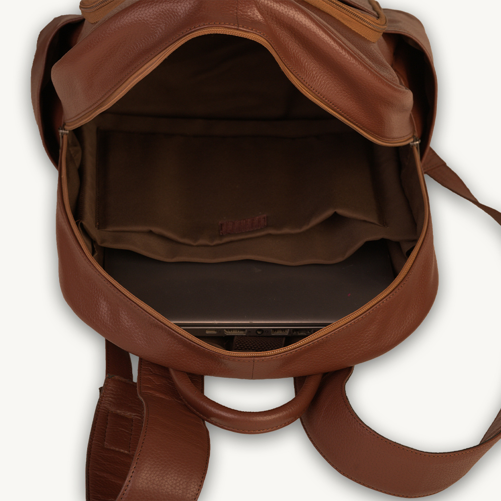 The Tan Urban Leather Backpack