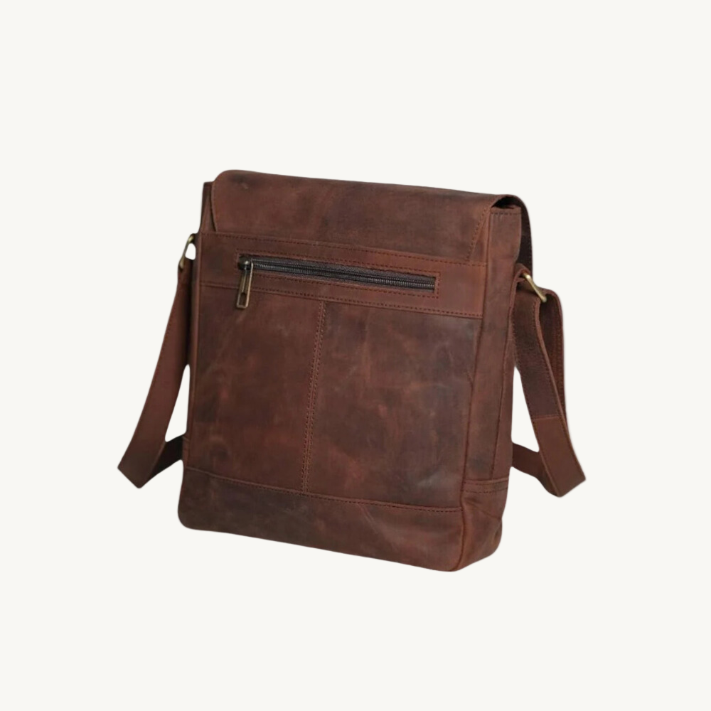 Vintage Leather Messenger Bag