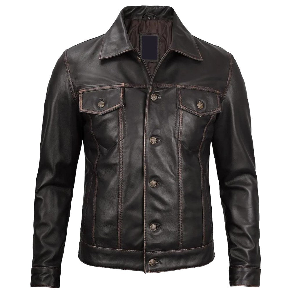 Dark-Brown-Trucker-Nomad-Biker-Jacket
