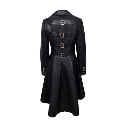 Black Gothic Matrix Trench Coat